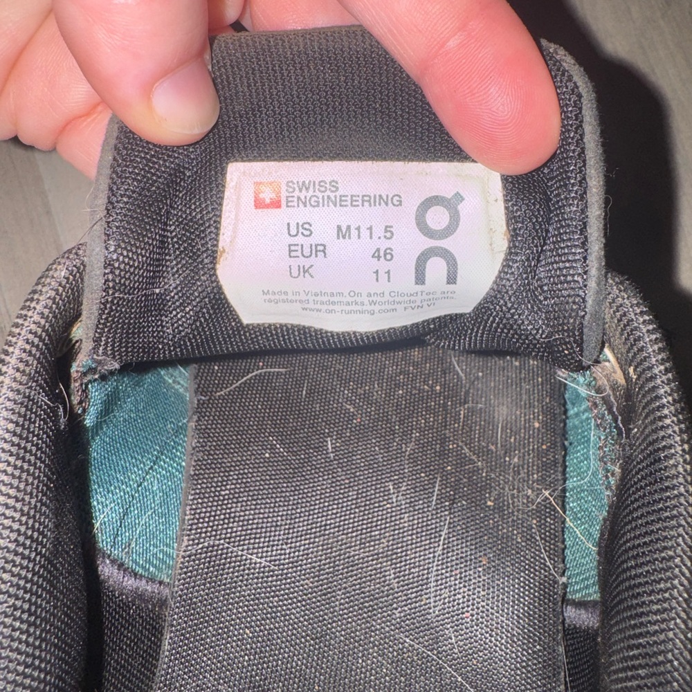 On Cloud 6 Men's Teal Athletic Running Shoes - Picture 6 of 7
